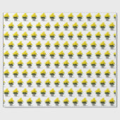 レトロカップの黄色い水仙 ラッピングペーパー (フラット)