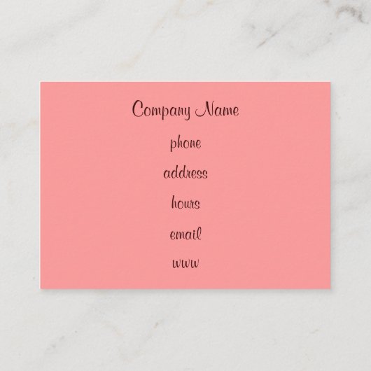 レトロカップケーキの名刺 名刺 (裏面)