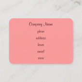 レトロカップケーキの名刺 名刺 (裏面)