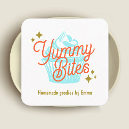 レトロカップケーキベイカー スクエア名刺