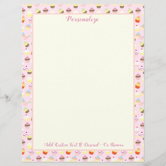 レトロカップケーキベーカリーデザートパーソナライズ (正面)