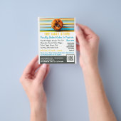 レトロカップケーキ，ケーカリ，ケーキ広告屋さん チラシ (手)