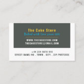 レトロカップケーキ,ケーキメーカー,ケーキストア 名刺 (裏面)