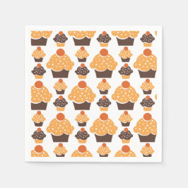 レトロカップケーキ スタンダードカクテルナプキン