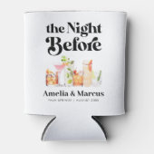 レトロカップルのリハーサルディナーの前夜 缶クーラー (正面)