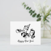 レトロカップル新年 シーズンポストカード (スタンド正面)