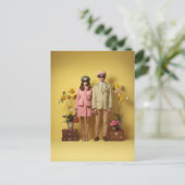 レトロカップル ポストカード (スタンド正面)