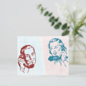 レトロカップル ポストカード (スタンド正面)