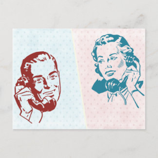 レトロカップル ポストカード