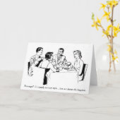 レトロカップル – 復讐は私のスタイルではない。 カード (黄色い花)