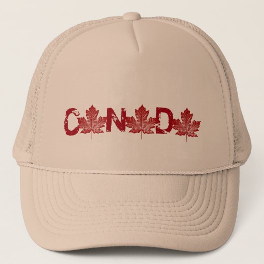 レトロカナダ土産キャップCanadaメープルリーフキャップ キャップ (正面)