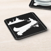 レトロカヌシルエット コースター (左側)