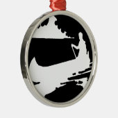 レトロカヌシルエット メタルオーナメント (右)