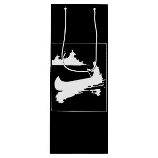 レトロカヌシルエット ワインギフトバッグ