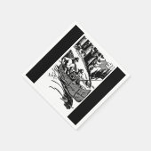 レトロカヌー スタンダードカクテルナプキン (角)