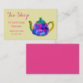 レトロカフェ喫茶店デザイナーティーカップ 名刺 (正面/裏面)