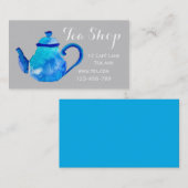 レトロカフェ茶店デザイナーティーポット 名刺 (正面/裏面)