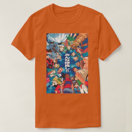 レトロカプコムアートPsxstyle Tシャツ (デザイン正面)