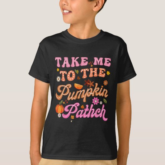 レトロカボキンパッチ花秋Th Tシャツ (正面)
