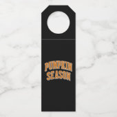 レトロカボチャシーズンかわいい秋ギフトハロウィーン ボトルネックタグ (正面)