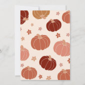 レトロカボチャフローラ1st誕生日 招待状 (裏面)