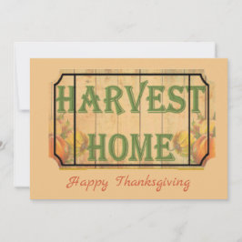 レトロカボチャ幸せな感謝祭の日の挨拶 シーズンカード