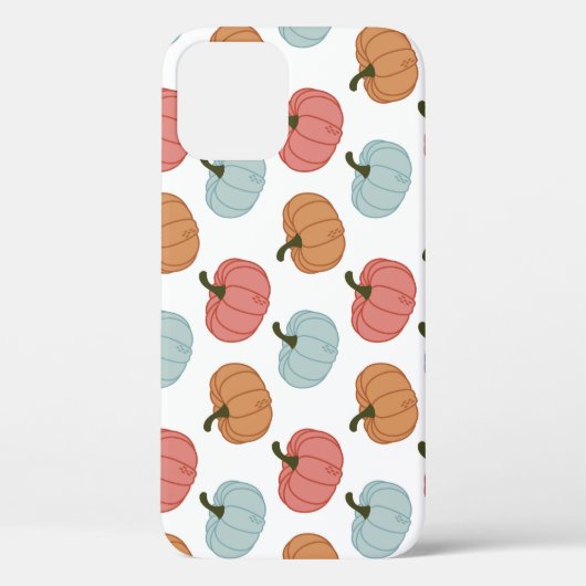 レトロカボチャ感謝祭シームレスパターン Case-Mate iPhoneケース (裏面)