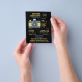 レトロカメラのアイコン、写真家、写真家 チラシ (手)