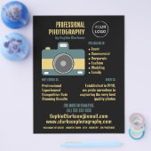 レトロカメラのアイコン、写真家、写真家 チラシ (シングル)