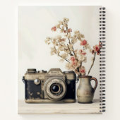 レトロカメラの花 ノートブック (裏面)