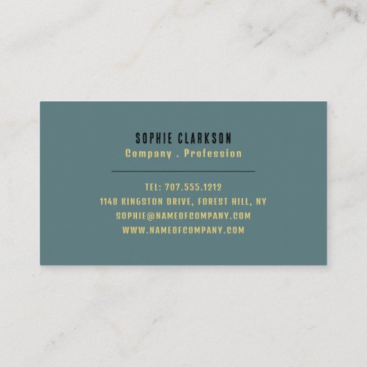 レトロカメラアイコン、写真家、写真 名刺 (裏面)