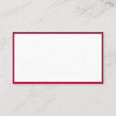 レトロカメラピンクフローラ写真撮影者 名刺 (裏面)