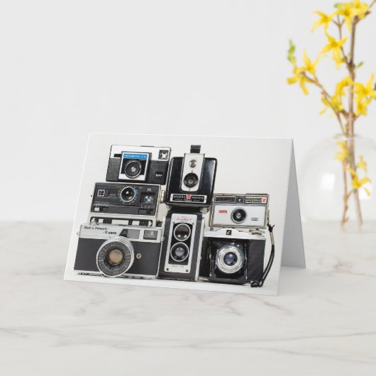 レトロカメラ収集 カード (黄色い花)