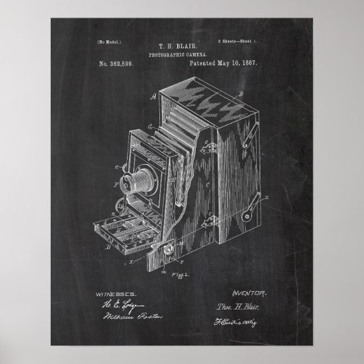 レトロカメラ特許 ポスター (正面)