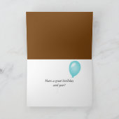 レトロカメラ誕生日 カード (内部)