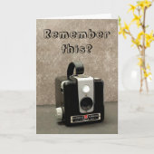 レトロカメラ カード (黄色い花)