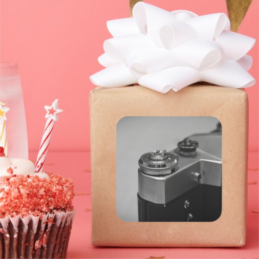 レトロカメラ スクエアシール (パーティー)