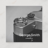 レトロカメラ スクエア名刺 (正面)