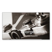 レトロカメラ マグネット名刺 (正面)