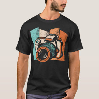 レトロカメラ 写真愛好家 フォトグラファー Tシャツ