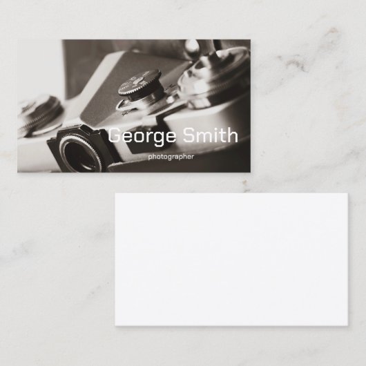 レトロカメラ 名刺 (正面/裏面)