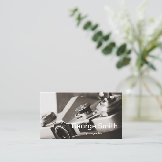 レトロカメラ 名刺 (スタンド正面)