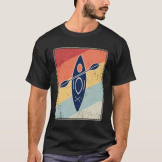 レトロカヤックフード付きスウェットシャツヴィンテージカヤック動揺してGIF Tシャツ