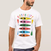 レトロカヤックライフ Tシャツ (正面)