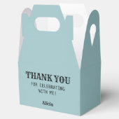 レトロカラオケナイトパーティーティール(緑がかった色)&クリーム誕生日 フェイバーボックス (オープン)