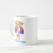 レトロカラフルおもしろいビーグルドッグ コーヒーマグカップ (正面左)