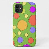 レトロカラフルで鮮やかな大きな水玉柄のiPhoneケース Case-Mate iPhoneケース (裏面)