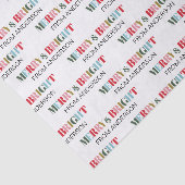 レトロカラフルと明るいメリークリスマスの休日 薄葉紙 (詳細)