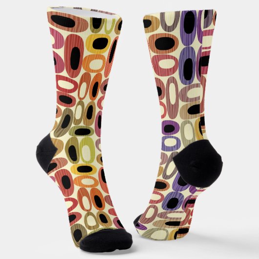 レトロカラフルと ソックス (傾斜あり)