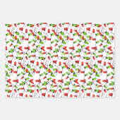 レトロカラフルなストリングライトラッピング紙シート ラッピングペーパーシート (正面2)